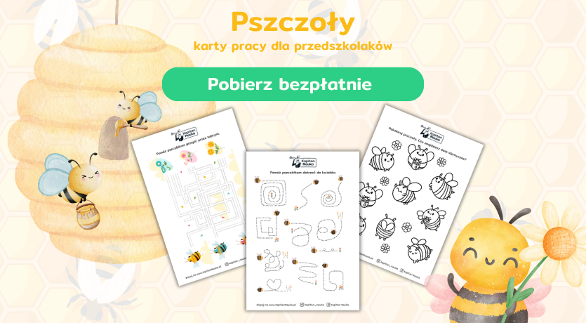 Karty pracy na Dzień Pszczoły do pobrania Kapitan Nauka
